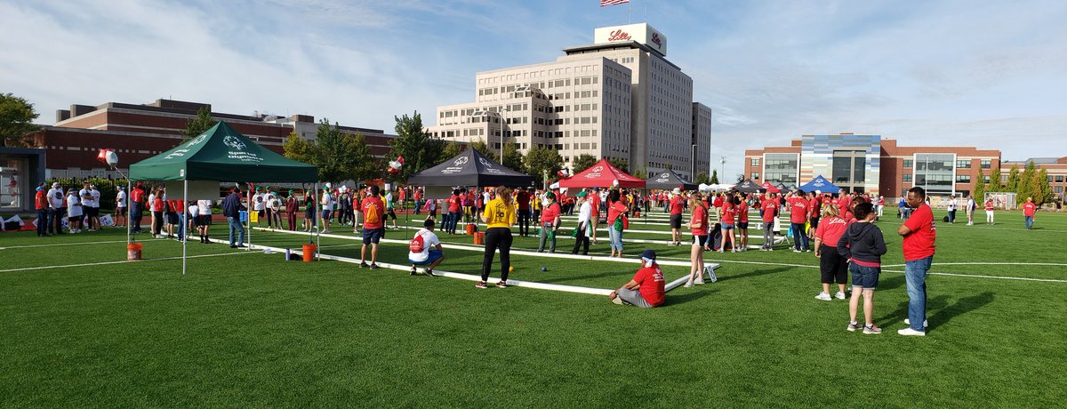 SOIndiana's tweet photo. Thanks to our friends at @LillyPad for making us a part of your Global Day of Service and helping us put on our first annual #BocceBash! #InclusionRevolution #WeAreLilly https://t.co/vB4vtyPwtf