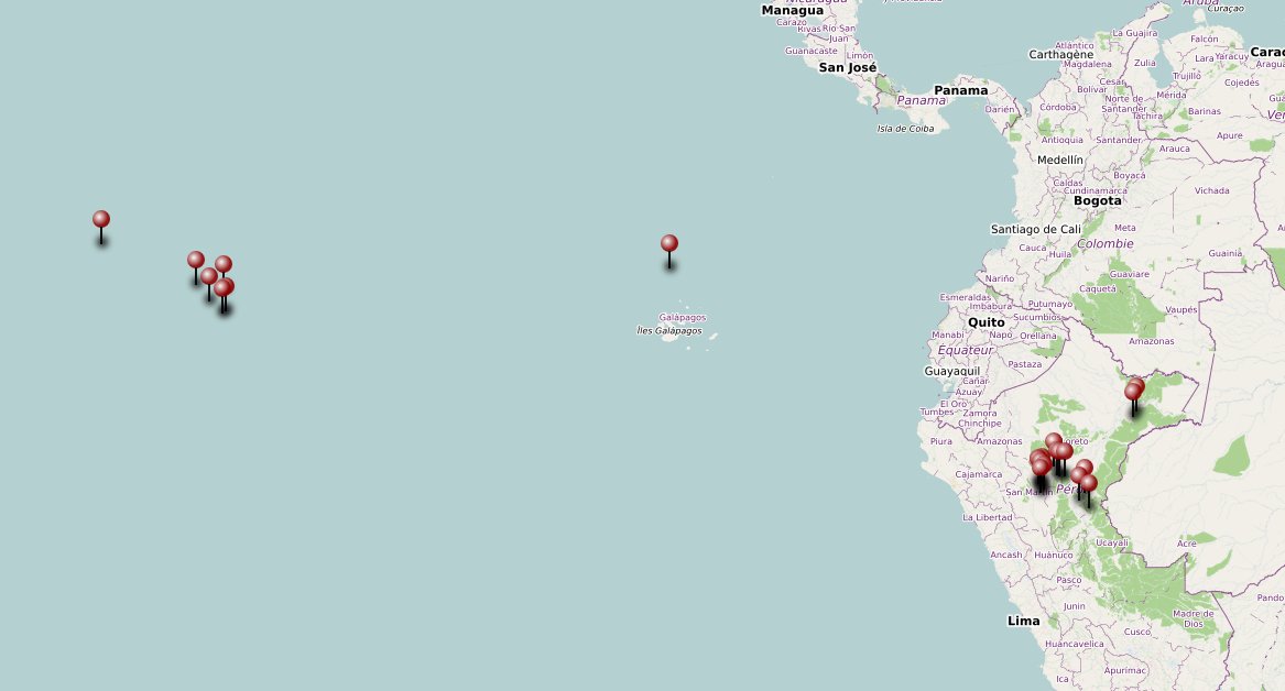 stratoballoon's tweet photo. #NewsFromTheLoonFleet
Status of the #ProjectLoon fleet:
Balloons aloft: 36 (aproximate locations in maps below)
Oldest balloon in flight: #HBAL684 (141 days)
Puerto Rican base still inactive since July probably due to the Hurrican season. https://t.co/hhqmUAQZpc