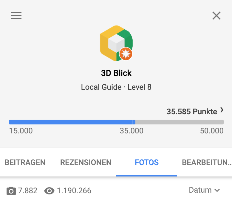 3dblick's tweet image. Über EINE MILLION Aufrufe bei #googlemaps ! Damit sind wir laut Google einer der besten Fotografen 🚀📸 #googletrusted #3dbusiness #digitalmarketing #onlinemarketing #virtualtours #matterport #gsv #photographer #startup #3dmarketing
