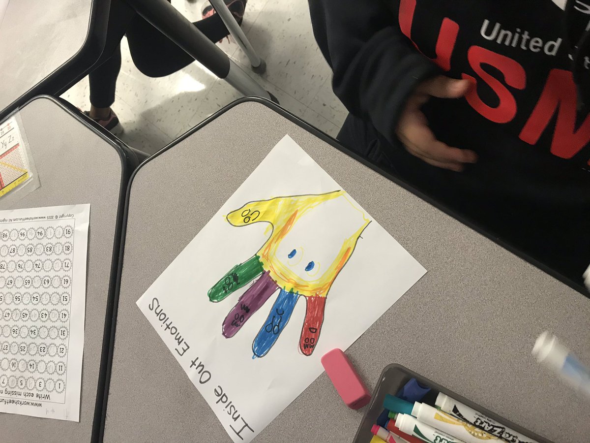 Ms_Sickle2's tweet photo. We are loving our BEAR Time lessons with our Inside Out characters to learn about our emotions! Thank you @mskpruitt for these awesome lessons! https://t.co/OVp1NaqnxV