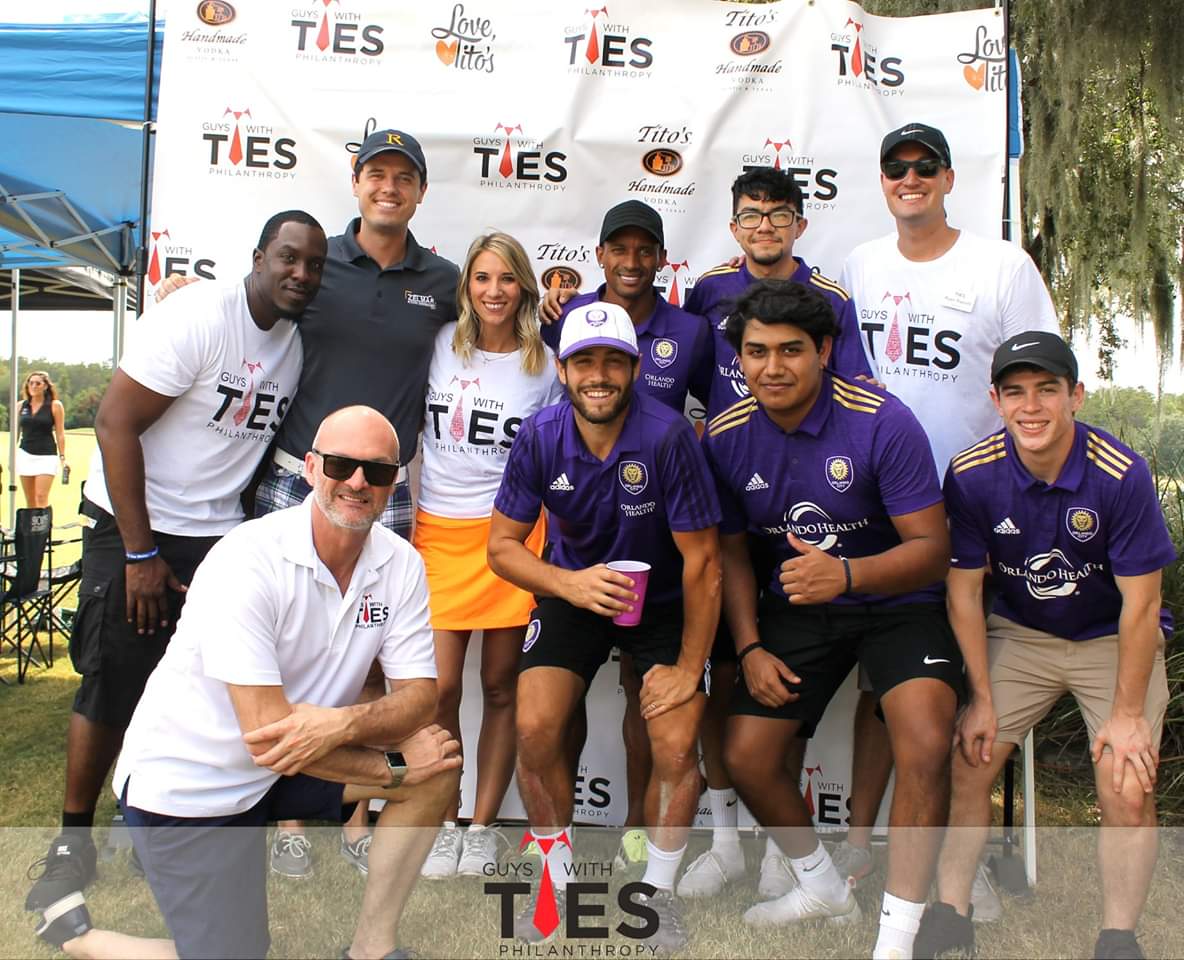 GuyswithTies's tweet photo. Guys with Ties Philanthropy was excited to sponsor a hole at the Footgolf event benefiting the @OrlandoCityFnd 
#guyswithties #guyswithtiesphilanthropy #orlandocity #goodguysgiveback #philanthropy #docharitydifferent #docharitydifferently https://t.co/ASzRlcH4ms