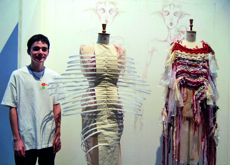 GowerCollegeSwa's tweet photo. 4 of our students have been accepted to study at the equivalent of Oxbridge for art and design, @UAL, this year! 🎨👗🤩
Well done and good luck to Lucy De La Haye, James Makin (pictured), Chloe Hill and James Thompson! 👏
➡️ https://t.co/KjX7WJeloE #yourGCS #GCSGuarantee https://t.co/P6yD1616wx