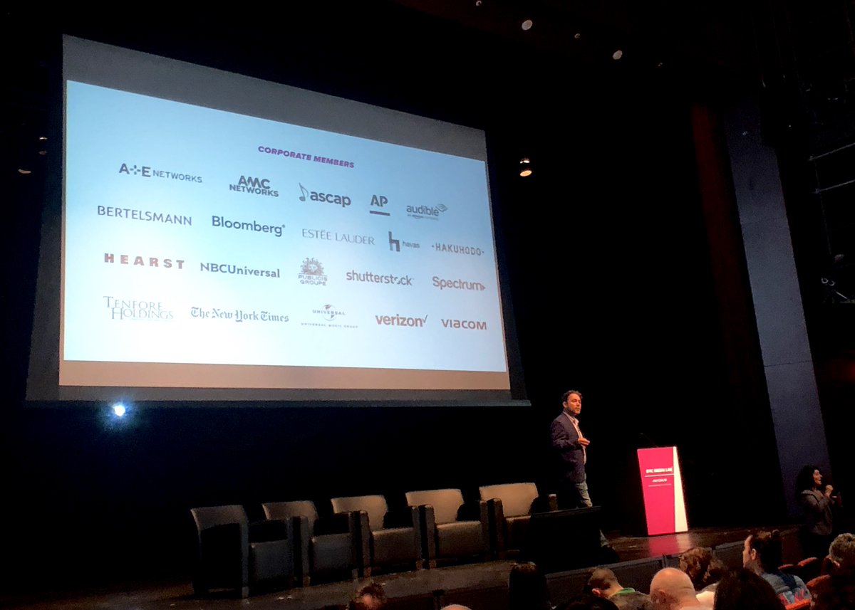 Excited for @ascap to join the <a href="/nycmedialab/">NYC Media Lab</a>’s consortium of #nyc academic institutions and #media companies driving #innovation through collaboration, as announced this morning by exec director <a href="/justinhendrix/">Justin Hendrix</a> at the NYC Media Lab’s Annual Summit #NYCML19