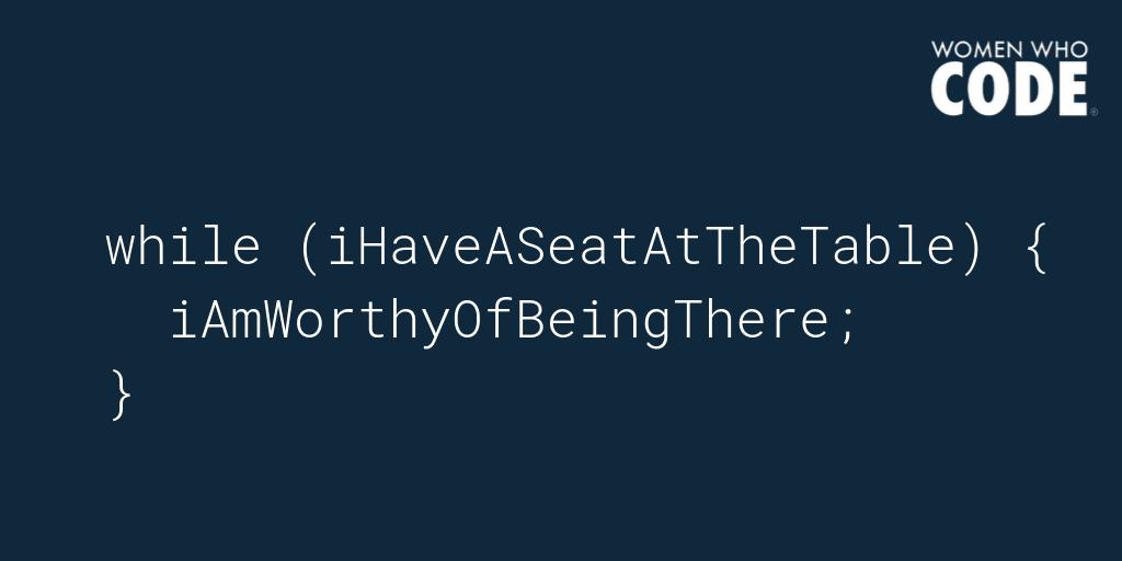 WomenWhoCode's tweet photo. Tag a #developer that needs to hear this 💪🏿

#programmer #codenewbie #girlswhocode #ThursdayThoughts https://t.co/piR0w7LoxV
