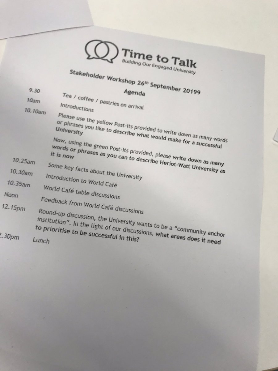 HWEngage's tweet photo. So many great ideas and conversations at our #TimeToTalk event this morning, and wonderful to welcome so many of our partners on campus https://t.co/4nHLF7etge