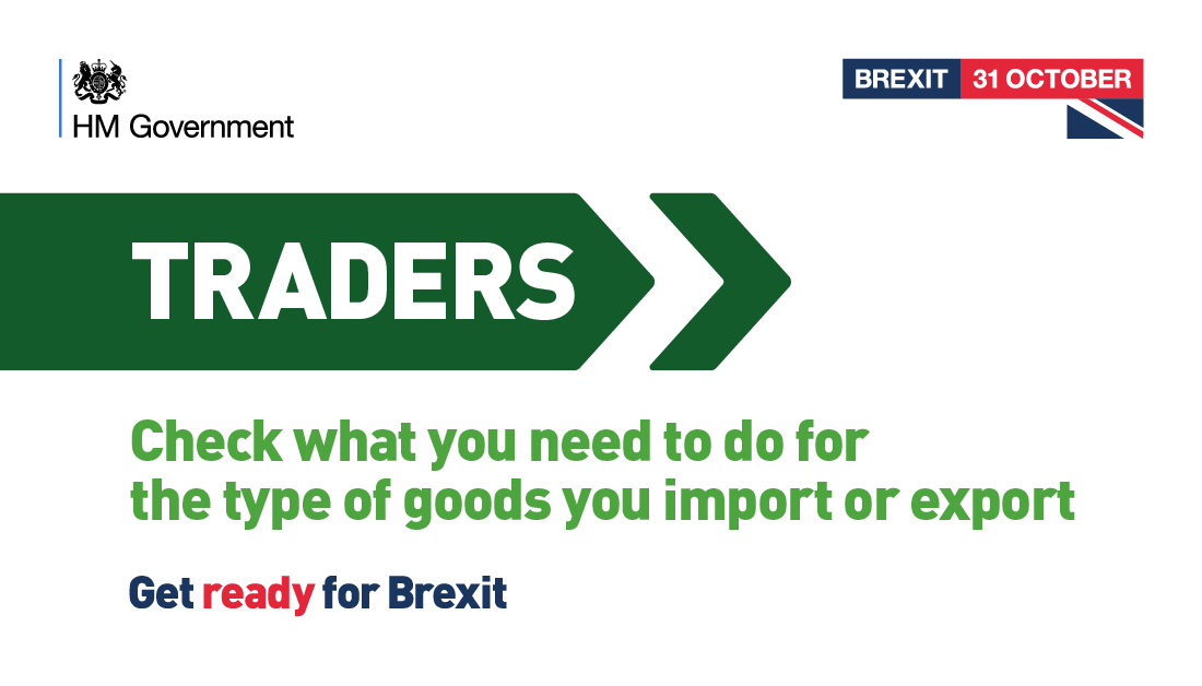 #GetReady for #Brexit

✅ use transitional simplified procedures (TSP)
✅check EU business paperwork
✅ pay import tariffs 
✅ register for + make a customs declaration
✅ ensure you have an EORI number

Find out more: bit.ly/GetReady_EastM…

<a href="/tradegovuk_EM/">Dept. Int. Trade EM</a>