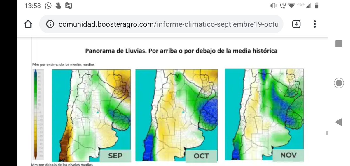 Panorama de lluvias según <a href="/BoosterAgro/">BoosterAGRO 🇦🇷🇧🇷🇺🇾🇧🇴🇵🇾🇲🇽🇪🇨</a>  Info completo 👇
comunidad.boosteragro.com/informe-climat…