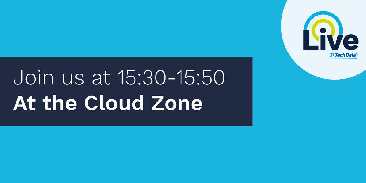 TechDataLive's tweet photo. Join us in the Cloud Zone at 15:30 when Ian Briffett, Sales Process Optimisation Director at Tech Data will be holding the 'Introduction to FLAER Methodology' session. #TDLive19 https://t.co/sTb2UbxRWk