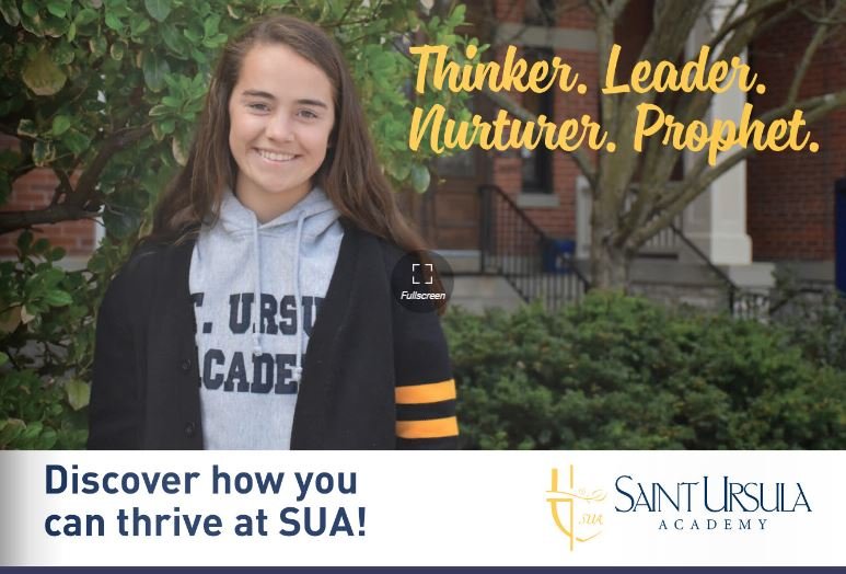 SUA's new Viewbook for Prospective Students is now available! Please share with all 6th, 7th and 8th grade girls &amp; parents that you know! We can't wait to show our future Thinkers, Leaders, Nurturers, &amp; Prophets the benefits of a Saint Ursula Education.  flipsnack.com/mwbell/2019-vi…