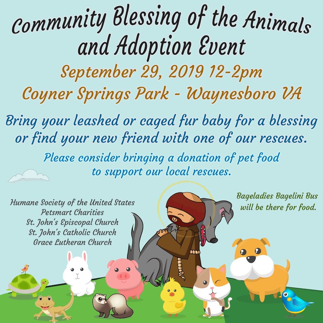 fbcw's tweet photo. We're thrilled to be participating in this ecumenical event! Bring your pets, and we'll see you Sunday at Coyner Springs Park! https://t.co/Cs2VqEwNOZ
