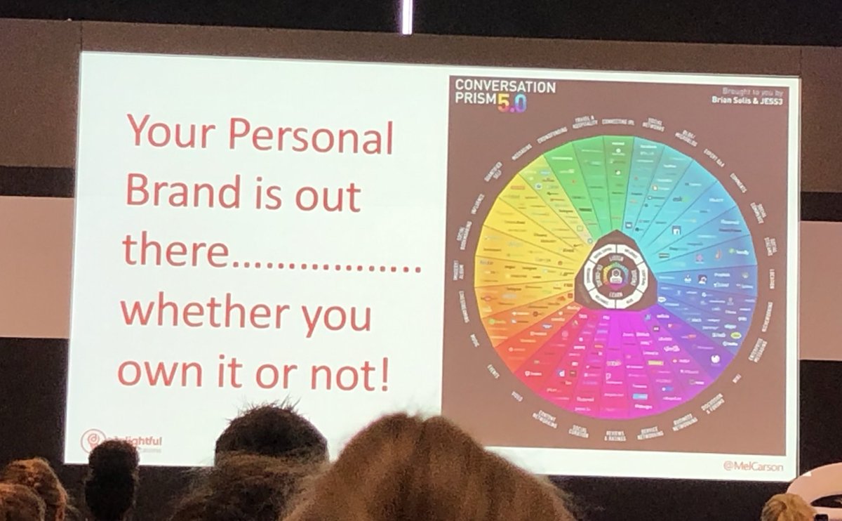 kpeter13's tweet photo. Your brand is what people say about you when you leave the room. Great reminder about personal branding. @MelCarson Take control of who you want to be online and in person. Tell a better story about you. #adtechLDN #TFM19 https://t.co/tdAwhxHwBs