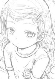 金髪碧眼の美幼女みかけて影響うけた絵 