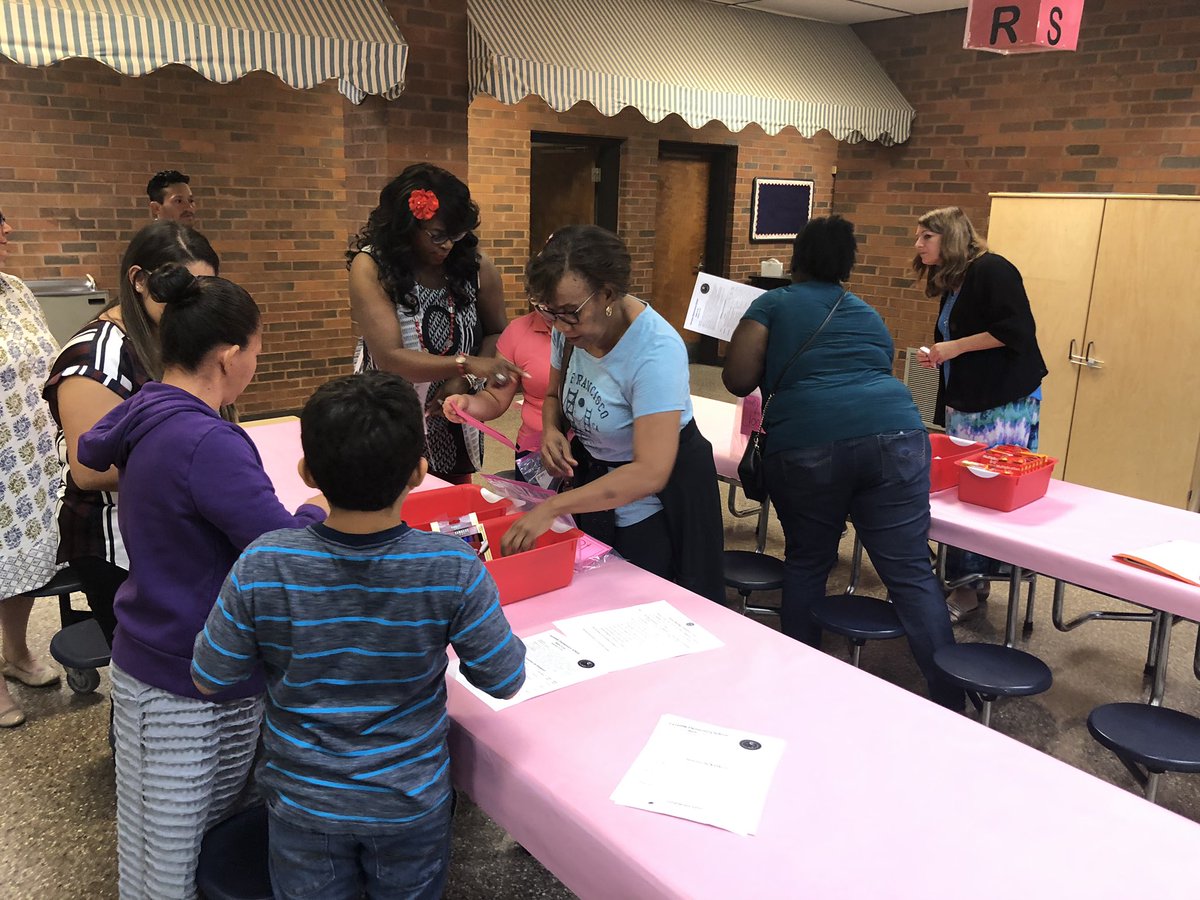 fvescoach's tweet photo. We had a great morning at our Title 1 Math To Go Event! Parents were able to visit stations to build make and take Math Tool Kits full of manipulatives, games, and study resources. #ncssbethebest #parentinvolvement @Math_w_McKnight @FairviewFves https://t.co/mNvEYPXAtk
