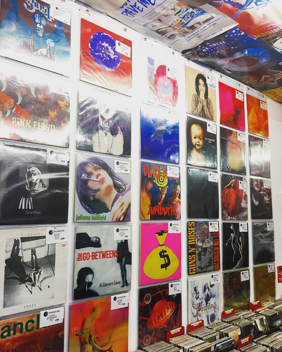 The whole front wall is being refilled with rare and collectible #vinyl records from rock-indie-and grunge, from a mammoth 90a collection we had in! 

All releases are also listed on our website under the pre-loved section at rockbox.co.uk/collection/pre…

<a href="/RSDUK/">Record Store Day UK</a> <a href="/LoveCamberley/">Love Camberley</a>