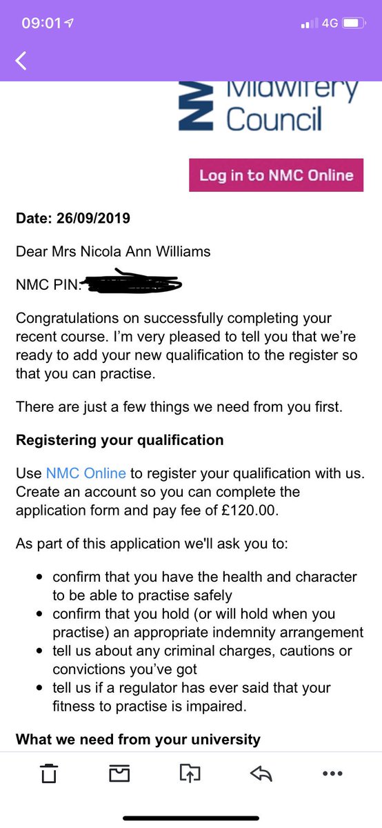 Well now the hard work and the learning starts. Can’t believe I am not a qualified nurse. Can’t wait to start my new job as a community nurse on Monday 😘 xxx