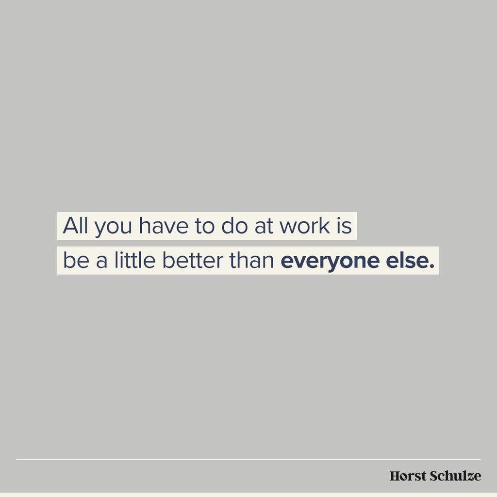 horstschulze's tweet photo. Sometimes we take the small things for granted, but it all adds up. People will notice when you put in the extra effort. So be better. https://t.co/v9tEWzEvW4