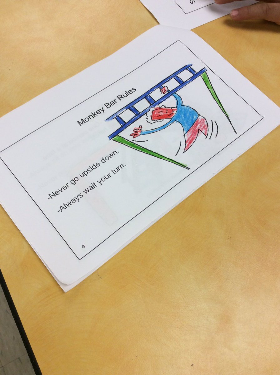 Kindergarten and 1st grade are learning how to play safely on the playground. Check out their fine motor skills while coloring their Playground Safety Booklet. #PlaygroundSafety #LMTSDReady <a href="/LMTSD_PRES/">Pine Road</a>