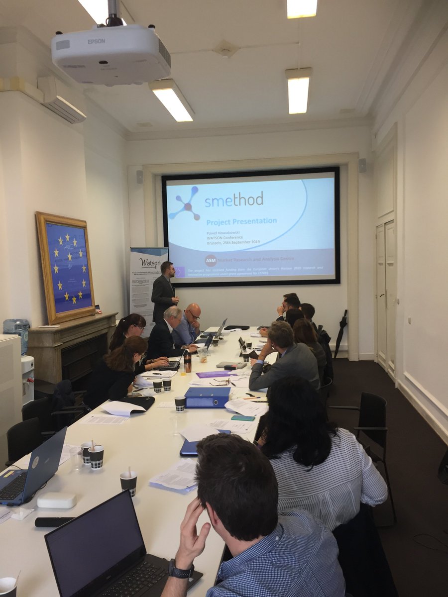 watson_h2020's tweet image. It was great to have @DrPawNow from @SMEthod_H2020 presenting and taking part in discussions at our event in Brussels. This proves the value of collaboration across @EU_H2020 projects. @EU_EASME #innosup #innovation