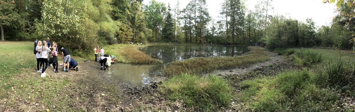MrCondit's tweet photo. Exploring the pond for critters and students who get stuck in the mud. #canavanrocks #itsmuddy https://t.co/5D8PBqxr4B
