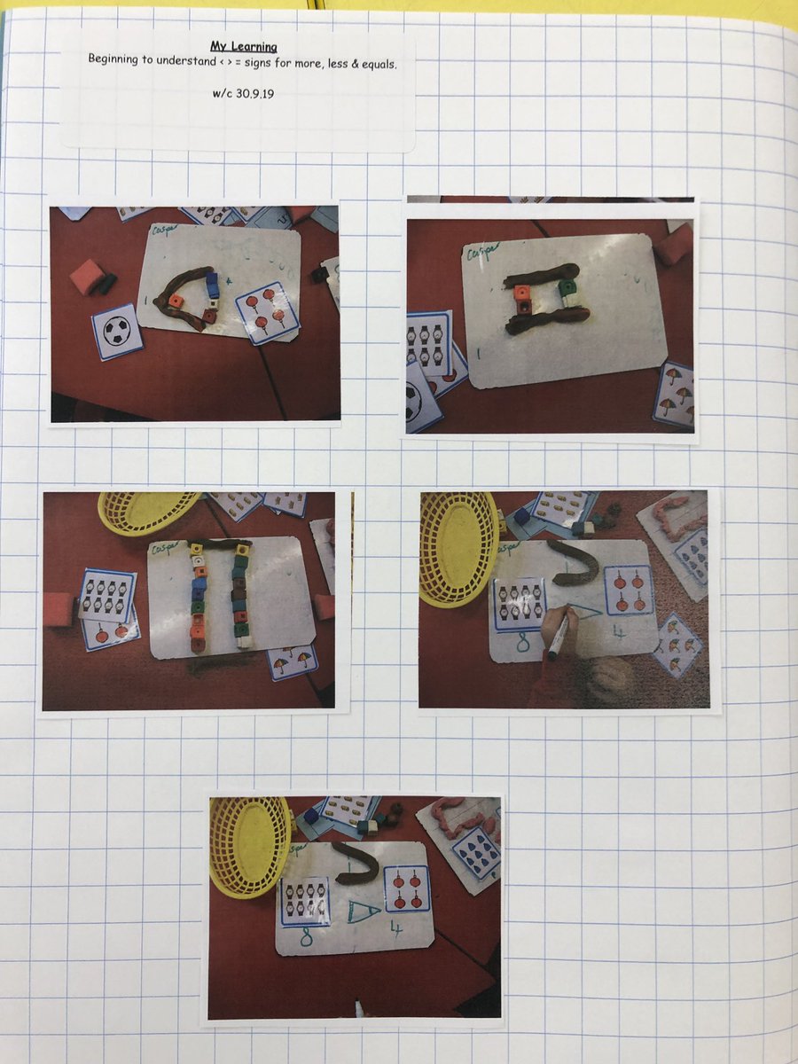 MrsJSnape's tweet photo. @MrsJSnape 1JS @raceleysinfants made full use of @playDoh to practise remembering the < > =  signs! It was an amazing lesson the learning was incredible! #mathseveryonecan #fun https://t.co/i7AS8fce9A