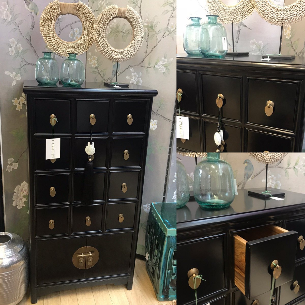 ShimuFurniture's tweet image. If you still have a large music collection on CD or need somewhere to store your DVDs then our apothecary cabinets offer a beautiful solution. Black lacquer or warm elm available.
#CDstorage #CDdrawers #blacklacquer #chinesefurniture #orientalstyle #apothecarycabinet #interiors