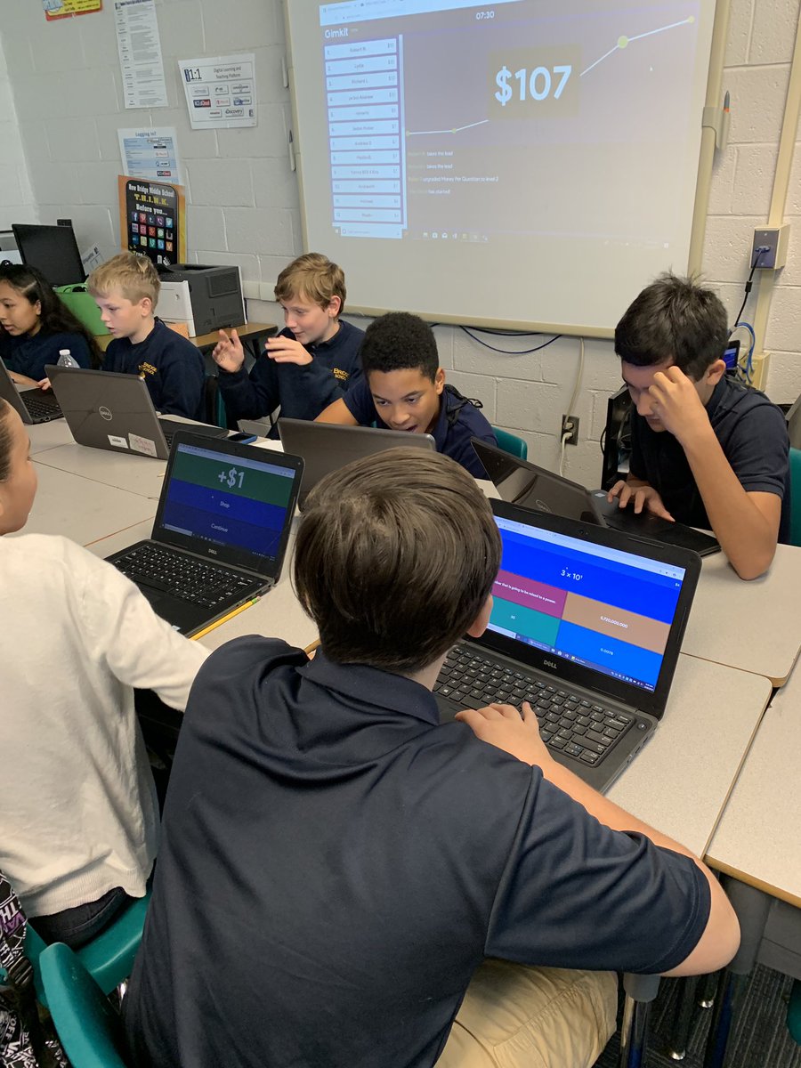 arwilmoth's tweet photo. ❤️❤️ being able to teach Mrs. Burlesons’ class today! Math 7 Ss learned about scientific notation w/guided notes, card sort, and @gimkit (which they are obsessed with!) @NewBridgeBears #missingteaching #OnslowAIG #lovemyjob #engage #accelerate https://t.co/XJQeXzQeBc