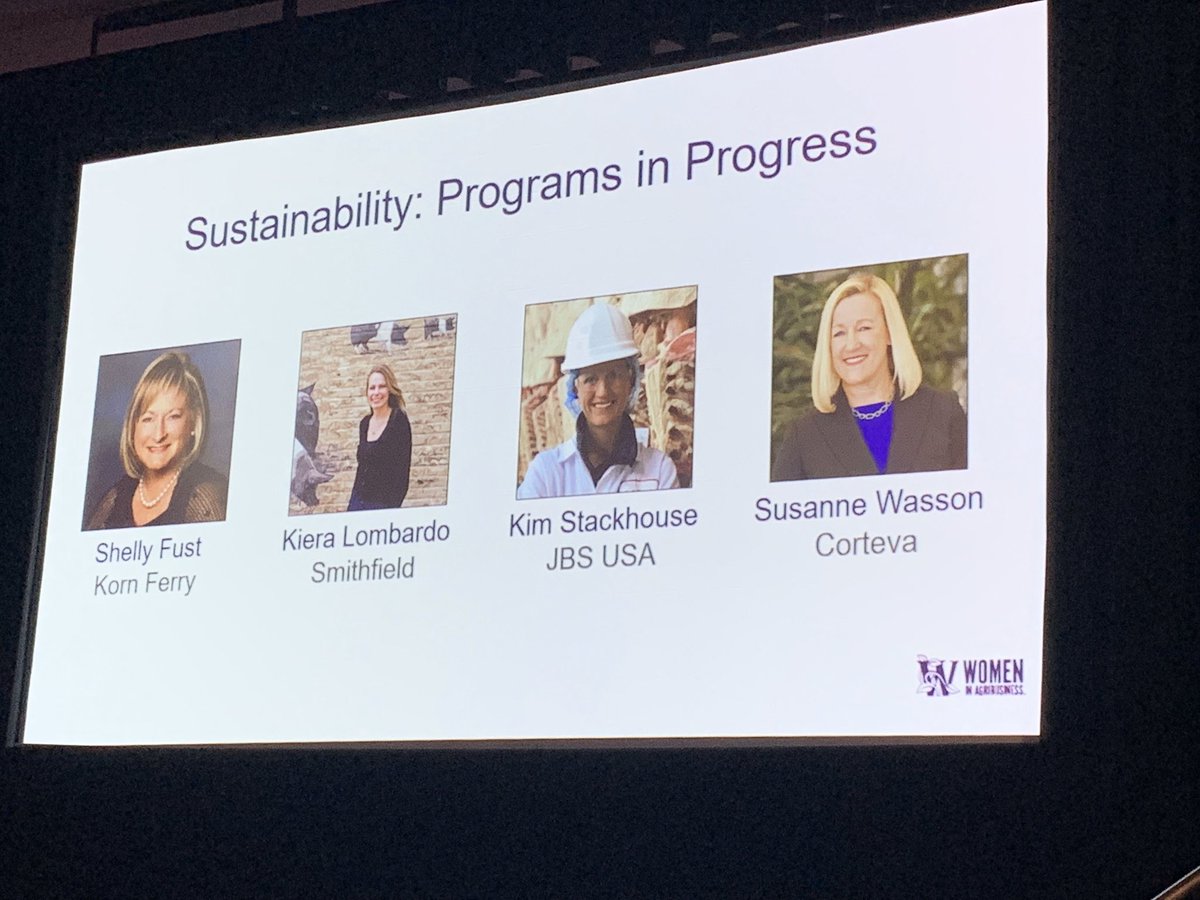 CortevaUS's tweet image. “Sustainability is really connected to the business as we move forward at Corteva.” - @Susanne_Wasson joined by four other female agribusiness leaders to discuss Sustainability: Programs in Progress. #WIAS19 @Womeninagri