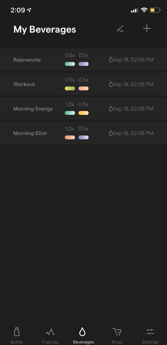 LifeFuels's tweet image. The many phases of the app. See the contents of your bottle, track your consumption, create custom beverages, and shop for more!
#smarttechnology #hydrationtracking #shop #LifeFuels
