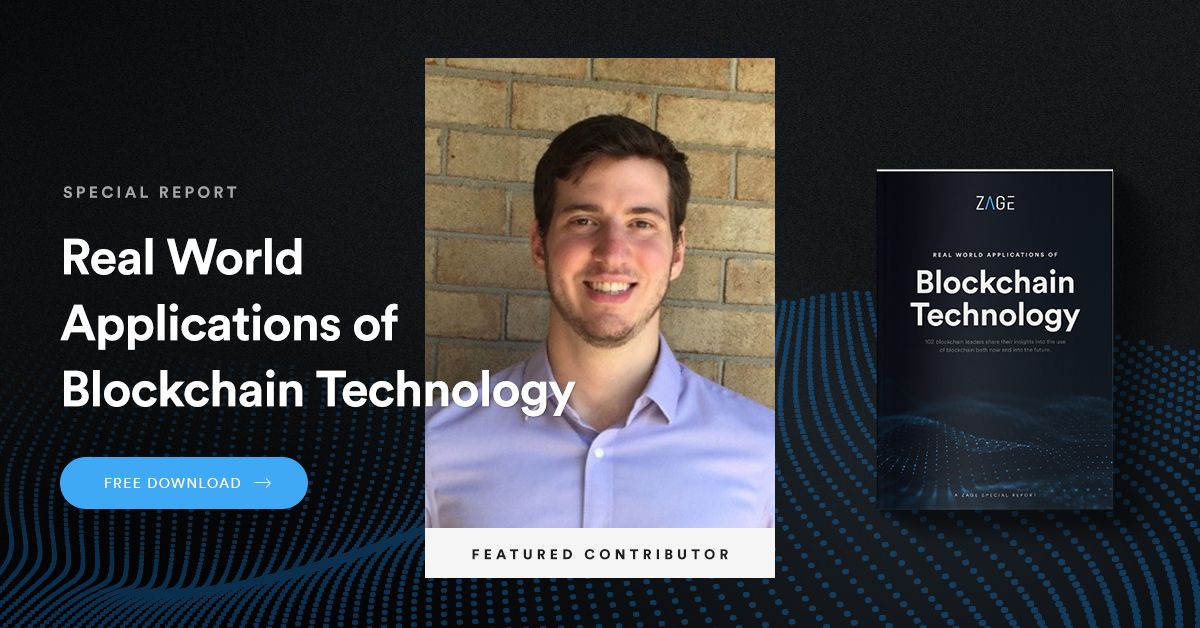 zageio's tweet photo. Check out what Matthew Finestone, Director and Business Development at Loopring has to say about decentralization.
Download your copy of the Zage Report here: https://t.co/zv2EIkZg5j
#ZageBlockchainReport #Blockchain @loopringorg https://t.co/UgL8xI4lvZ