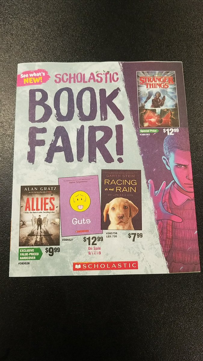 The Book Fair is coming! Oct. 2nd through Oct. 8th. Family night is Thursday Oct. 3rd from 3:30-7:30. Please contact the school to volunteer!