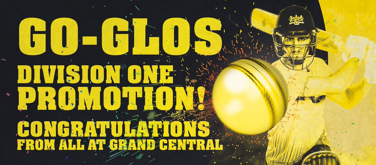 GCthinking's tweet image. TOP NEWS of Gloucestershire Cricket's promotion to Division One of the @CountyChamp Gloucestershire will feature in the premier division of first-class cricket in England for the first time in 15yrs! 👏
#GoGlos #promoted #cricket