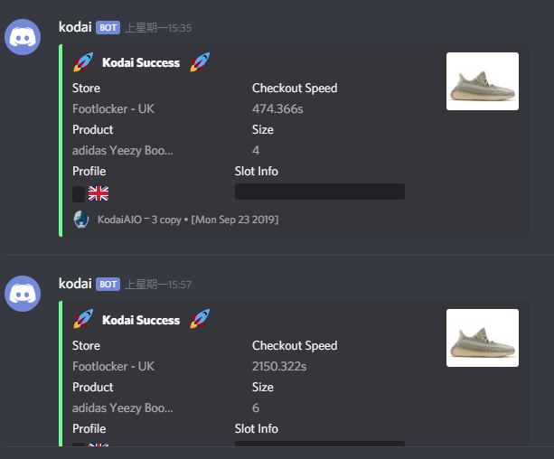 fizzke's tweet photo. 23 pairs
bot:
@KodaiAIO
 
@Cybersole
 
@GaneshBot

proxy：
@18proxies
 
@dropclub_io
 
@ChiCooked
 
@BlankProxies
 
@IcedOutProxies
 
@SecureProxies
 
@OculusSuccess
 
@smartproxy_com 
 
group：
@lemon__team
 
@Theglobalelite4

@SteadyNotify

@maniya_cn

@TheOilEdu

@Bashgang__ https://t.co/BIfnjPCgFl