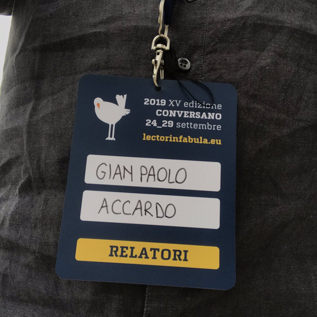 gpaccardo's tweet photo. Pronti! Off we go! #LinF19 https://t.co/sUrfoSKeWd