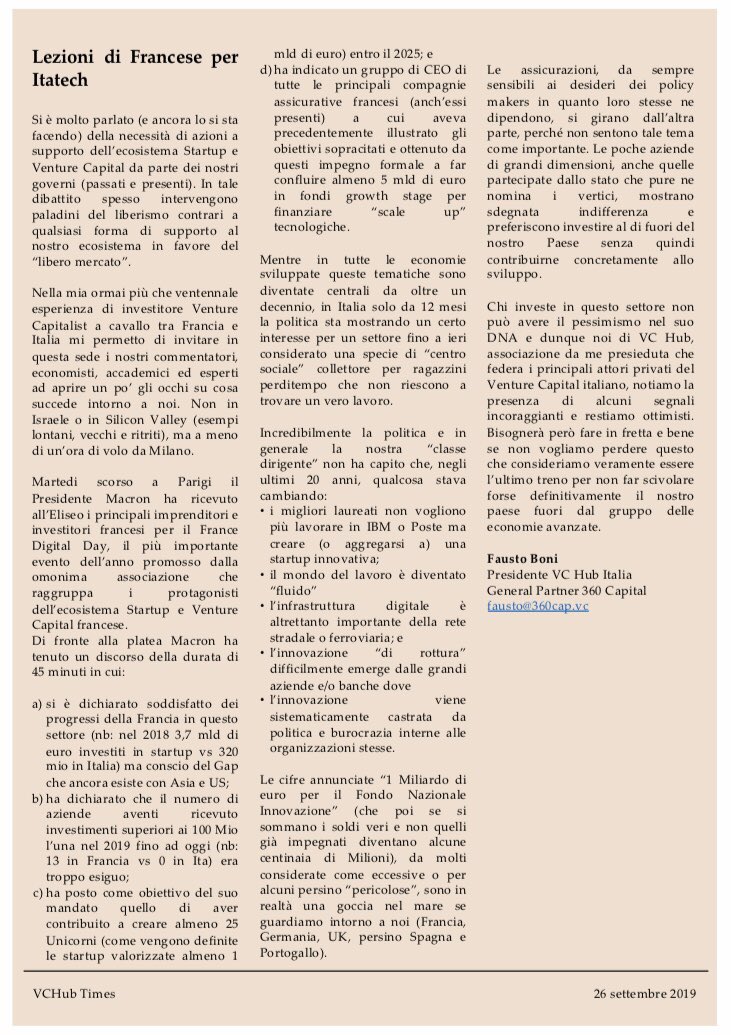 VC Hub Italia (@vc_hub) on Twitter photo Lezioni di Francese: <a href="/vc_hub/">VC Hub Italia</a> commenta le news sui 5 miliardi di Macron e riflette su Italia <a href="/360CP/">360 Capital</a> <a href="/UnitdVentures/">United Ventures</a> <a href="/panakes/">Panakes Partners</a> <a href="/Innogest_VC/">Innogest Capital</a> <a href="/dpixel_vc/">dpixel_vc</a> <a href="/P101Ventures/">P101</a> <a href="/GruppoCDP/">Cassa Depositi e Prestiti</a> Lezioni di Francese: <a href="/vc_hub/">VC Hub Italia</a> commenta le news sui 5 miliardi di Macron e riflette su Italia <a href="/360CP/">360 Capital</a> <a href="/UnitdVentures/">United Ventures</a> <a href="/panakes/">Panakes Partners</a> <a href="/Innogest_VC/">Innogest Capital</a> <a href="/dpixel_vc/">dpixel_vc</a> <a href="/P101Ventures/">P101</a> <a href="/GruppoCDP/">Cassa Depositi e Prestiti</a>