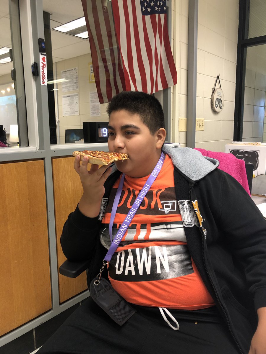 🍕 time with my lunch buddy! #asd4all #itbebrave