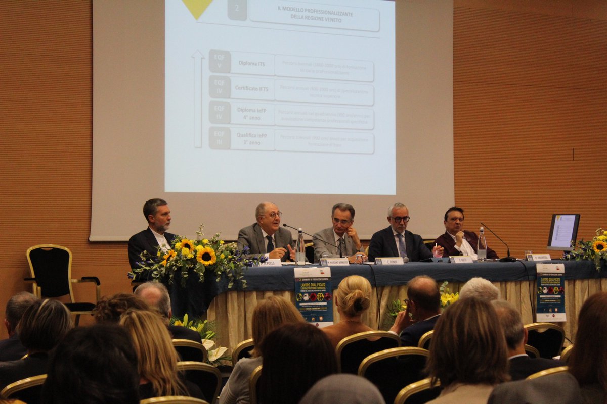 La seconda Sessione di lavoro si è incentrata sul tema “Imprese e filiera dell’Istruzione e Formazione Professionale”
#SeminarioEuropa