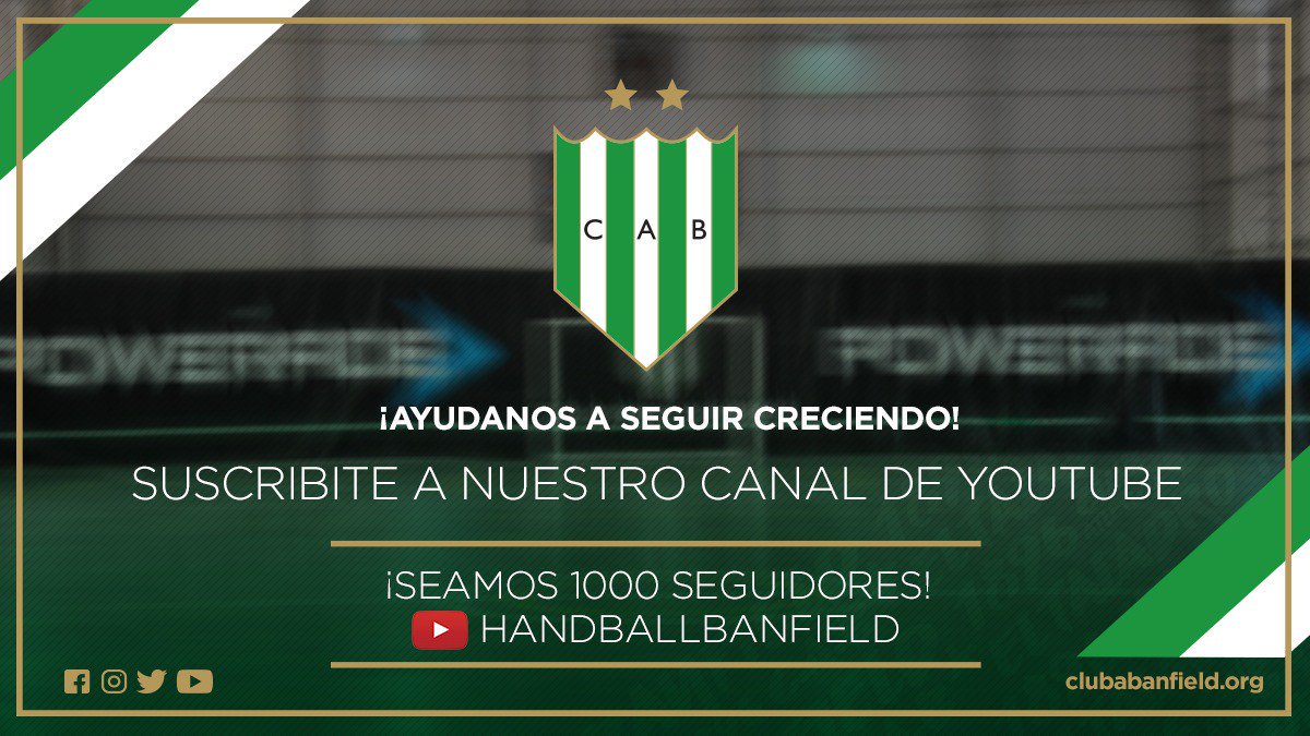 A través de nuestra page de Facebook, te llevamos los partidos de nuestros equipos mayores femeninos y masculinos. Pero, queremos pasar los 1000 suscriptores en YouTube

¿Nos ayudas con un RT? <a href="/ROMANBRAVO10/">🎙ROMANDBALL📝</a> <a href="/handballde1era/">Handball de Primera</a> <a href="/DasHandball/">Das Handball</a> <a href="/GastonRudich/">Gaston Rudich</a> <a href="/GermanPaezFoto/">German Paez</a> <a href="/edugallazzi/">Edu</a>