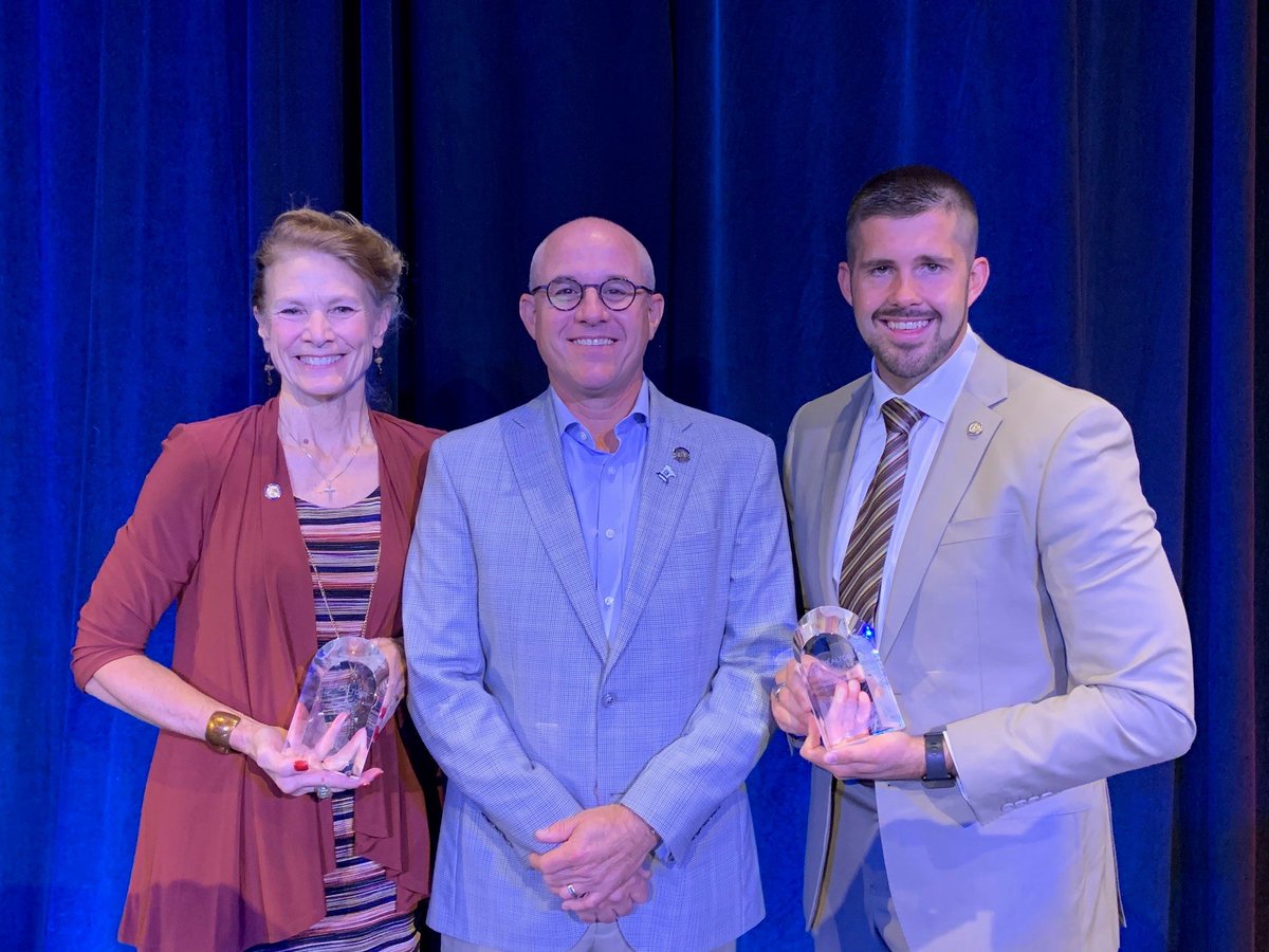 Congrats to our 2019 Legislators of the Year <a href="/CarrieRuud/">Carrie Ruud</a> and <a href="/RepWolgamott/">Rep. Dan Wolgamott</a>! Pictured here with MNR President Matt Loskota. #REALTORSUnite #MNUnite