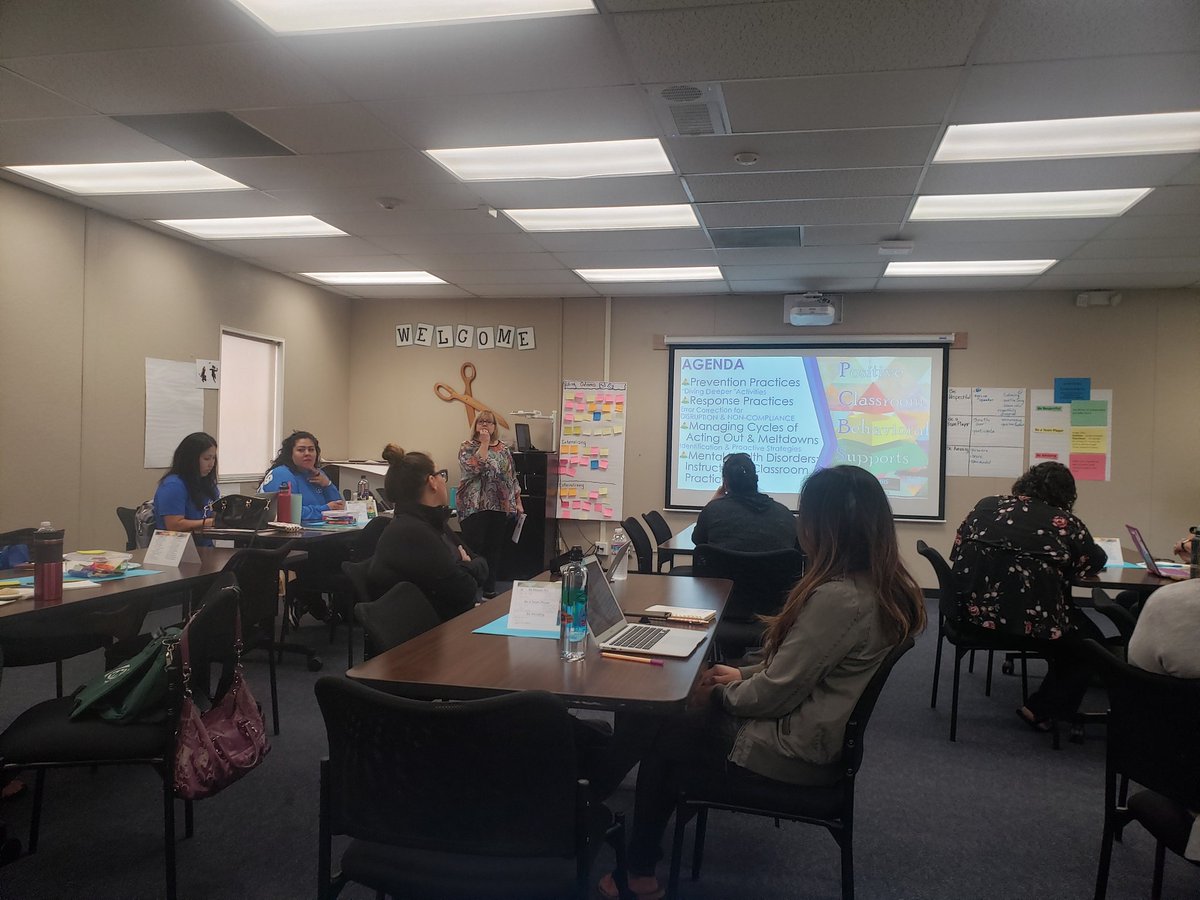 PurdyTeacher's tweet photo. Day 2 of Positive Classroom Behavior Support Teacher Academy - Learning norms of collaboration, response practices, cycles of escalation &amp; cycles of meltdown.  #RUSDPBIS #RUSDBEST #WeAreRUSD https://t.co/zwJ5TJfaF7