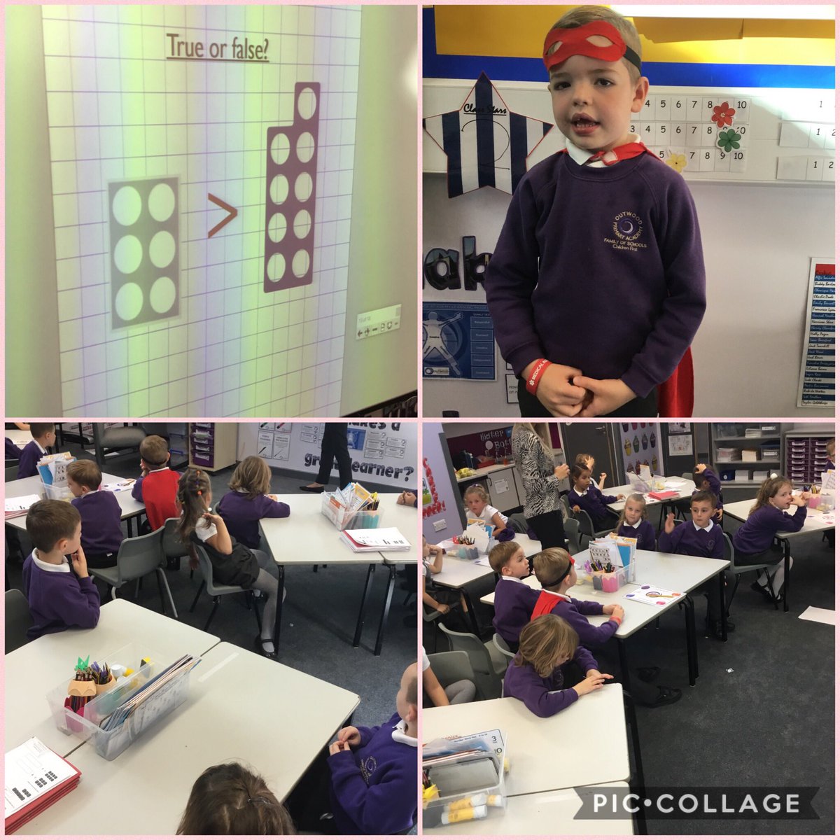 OPA_Darfield's tweet photo. There was a hot debate in @OPAD_Y1 this morning during maths. The children were asked to share their thoughts on the true or false question. Also well done to Buddy for being today’s counting champion. #mathsisfun #opamaths https://t.co/oaQqFnmlK8