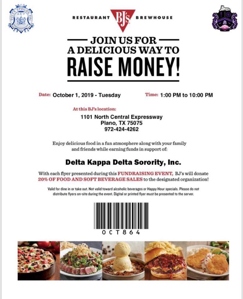 dallasdkd's tweet image. To honor our 20th Anniversary of our founding day we will be having a profit share OCTOBER 1ST with DEPsi at BJS from 1:00pm-10:00pm! See you there!!💜💙 #utdallas #utdfsl #utd23 #utd22 #utd 
🚨 $3 Pizookies 🚨

@depsi_beta