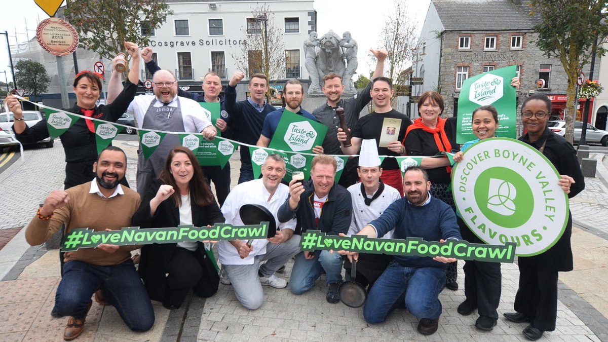 NavanFoodCrawl's tweet photo. There’s only 20 tickets left on the LoveNavan Food Crawl -have you got yours? Tickets are available on Eventbrite. Here’s some of the participants from our official launch, and we’re thrilled to the see the venues of Navan working together to show the unity in our community... https://t.co/DkQn8mEWZ7