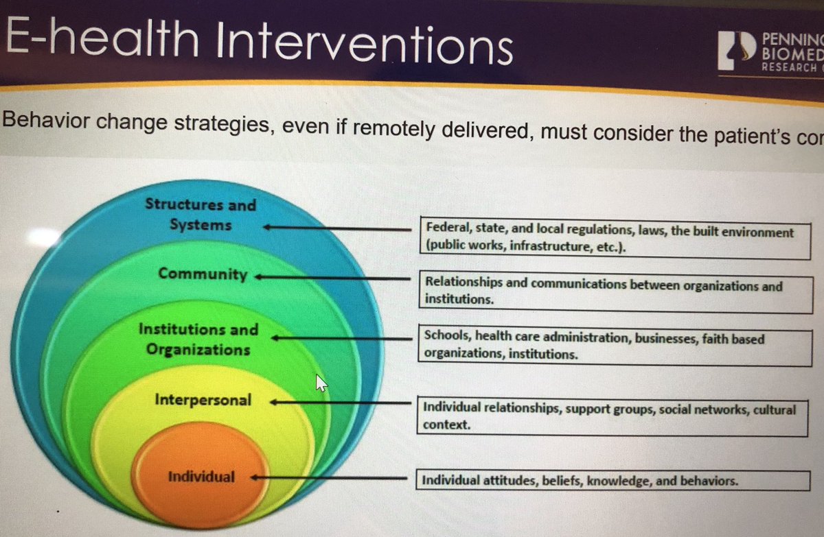 dawnnoe2's tweet photo. “Interventions must consider the context of where the person is” 
#socialdeterminentsofhealth 
#personcenteredcare https://t.co/7DHuOMwy8O