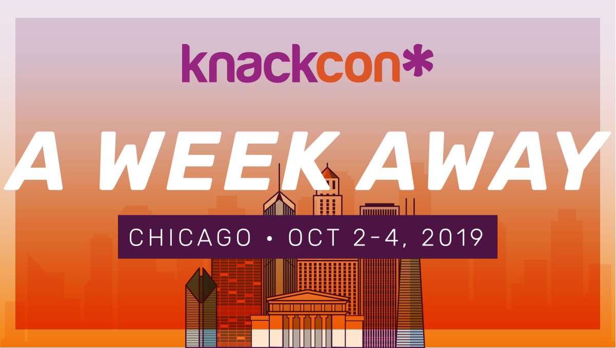 KnackCon Chicago starts in a week! 🤩 We are getting packed and putting on all the final touches. Can’t wait to see you there! #knackcon