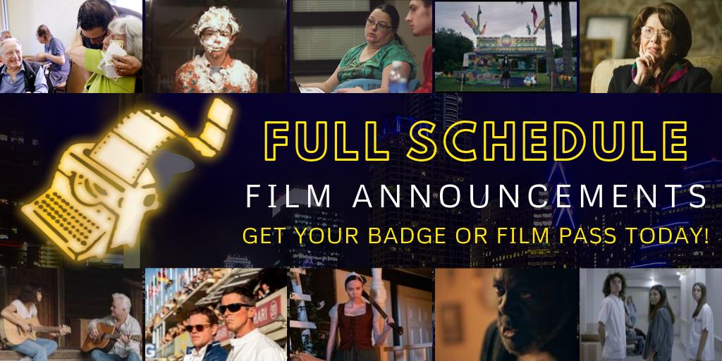 austinfilmfest's tweet photo. #AFF26 ANNOUNCEMENT: Our Festival &amp; Conference schedule is now live!

Come check out all of the amazing #films, #screenwriting panels, special guests, and events that you can attend this October!

Visit our website for more info!
https://t.co/0zndQs2ySC

#Austin #Cinema #HYPE https://t.co/HmL5cvGJIA