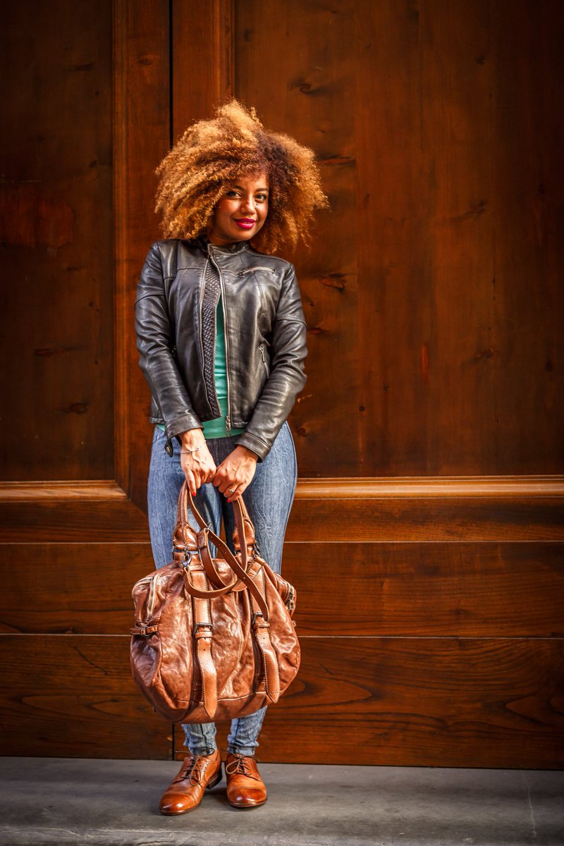 Leather GOALS 🧡 #FashionWithHeart