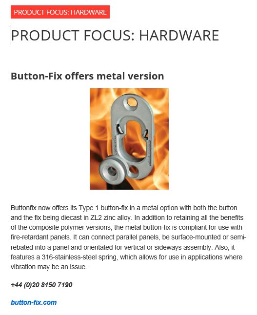 ButtonfixUK's tweet image. The latest issue of US magazine Closets featured the new Type 1 Metal fix in their hardware product focus section. closetsmagazine-digital.com/closetsmagazin…

#buttonfix #panelfixingmadeeasy