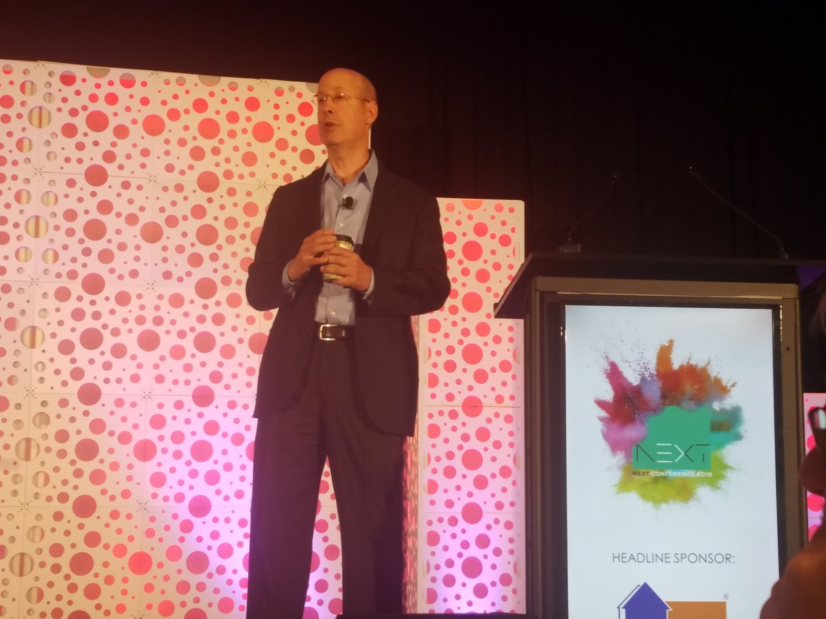 FurnitureToday's tweet image. John Bancroft with @FitForCommerce shares information with attendees at #pbmNEXT learn about how technology can help boost growth.