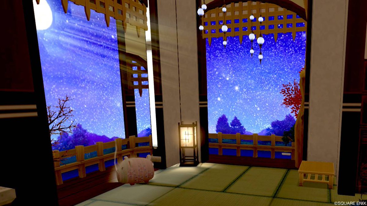 ハレ Ar Twitter 月夜の家 虫の音をききながら マイタウンid 4292 0516 1番地 和風 の家 こだわりは部屋の外をぐるりと出来そうに見える廊下 それと庭の和風庭園です 自宅という位置付けで作りました ボリューム設定は効果音のみにすると雰囲気でますよ