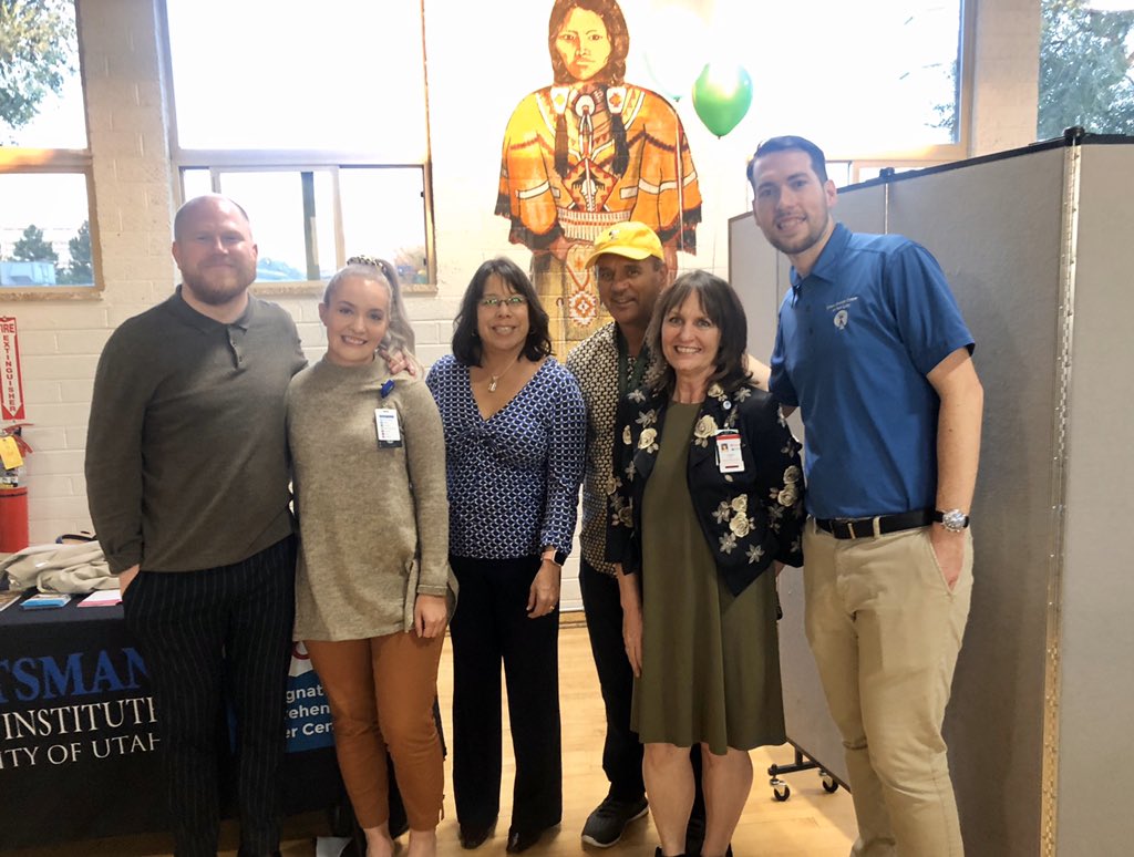 A beautiful night for health education and #breastcancer awareness. 

The <a href="/huntsmancancer/">Huntsman Cancer Institute</a> &amp; <a href="/UCCP_UDOH/">Utah Cancer Control</a>  &amp; @WalkInCenter teams at the Urban Indian Center. 

[ not pictured: > dozen women who were screened for breast cancer on the bus ]

THANK YOU for your dedication &amp; partnership